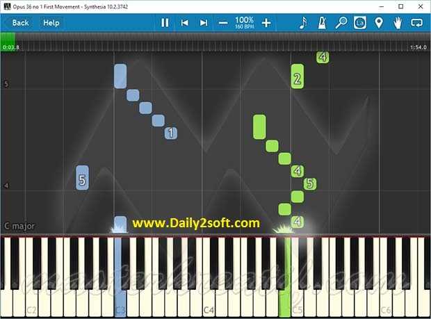 synthesia key code